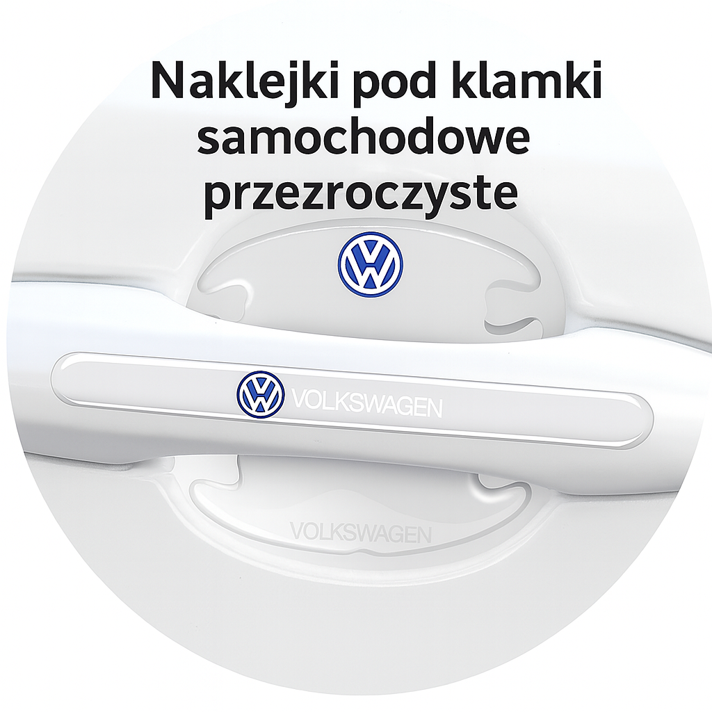 NAKLEJKI OCHRONNE POD KLAMKI SAMOCHODU - PRZEZROCZYSTE